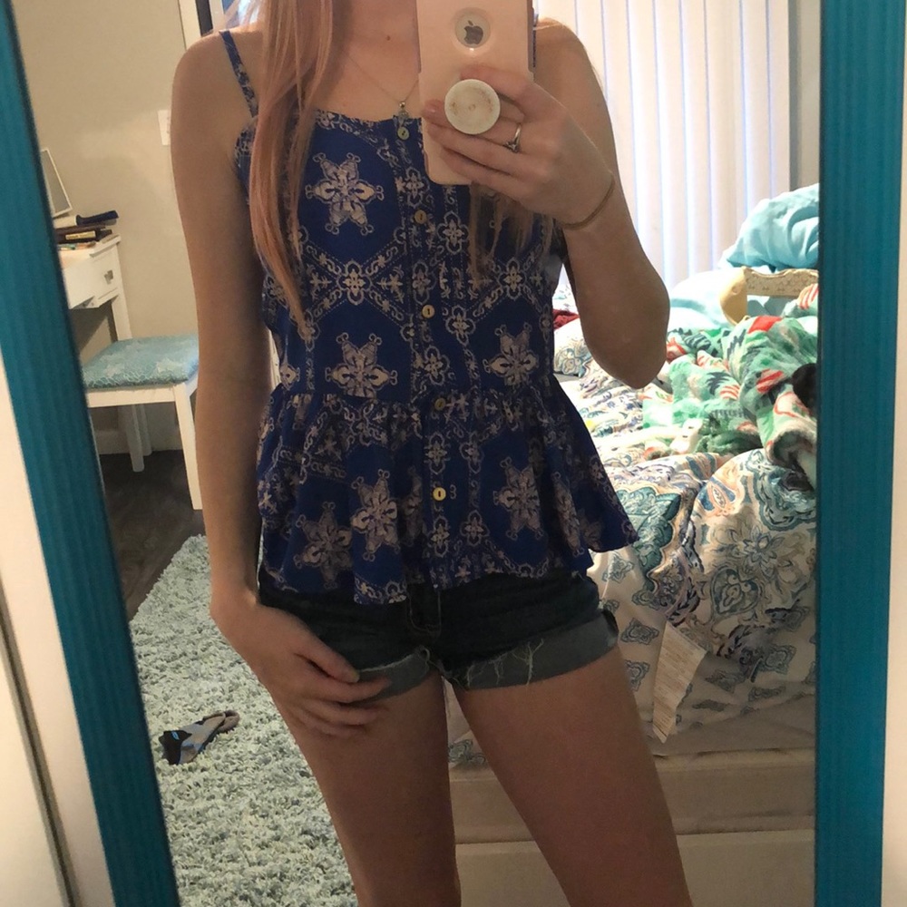 Super cute pattern tank top